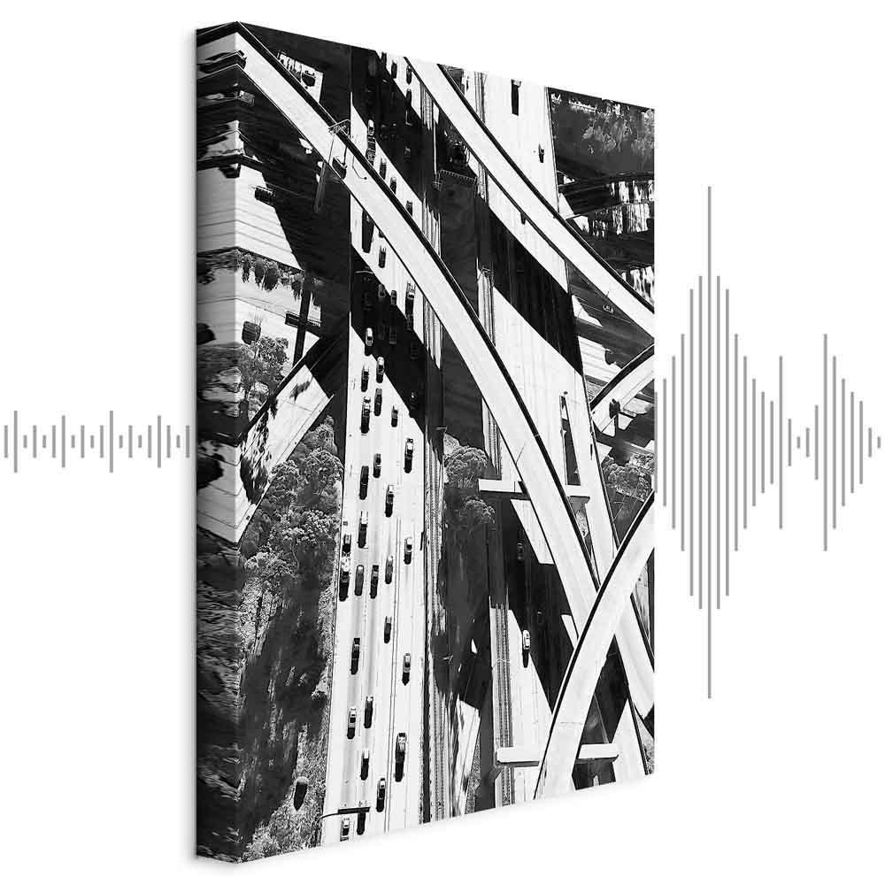 Leinwandbild - City Geometry (1 Part) Vertical