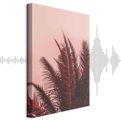 Leinwandbild - Palm Trees at Sunset (1 Part) Vertical