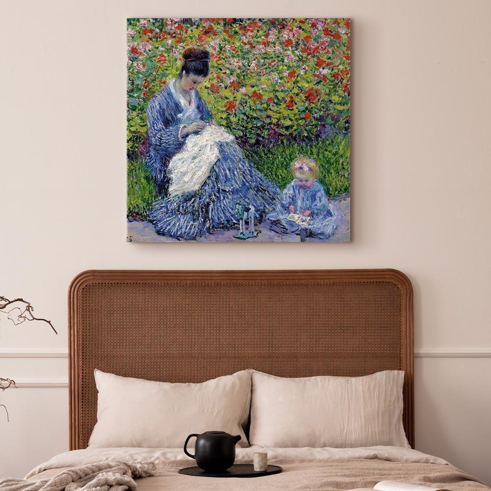 Leinwandbild - Claude Monet – Madame Monet and Her Son
