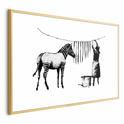 Poster - Banksy: Zebra Washing Artgeist