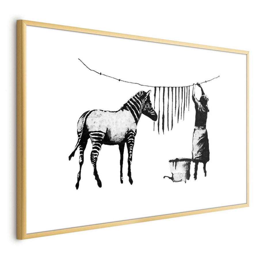 Poster - Banksy: Zebra Washing Artgeist