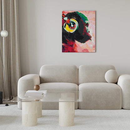 Malen nach Zahlen - Monkey In Headphones