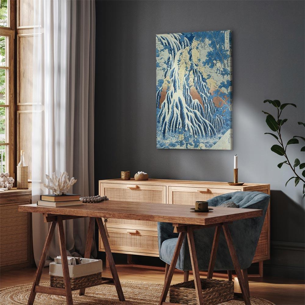 Leinwandbild - Hokusai Katsushika – Kirifuri Fall on Kurokami Mount