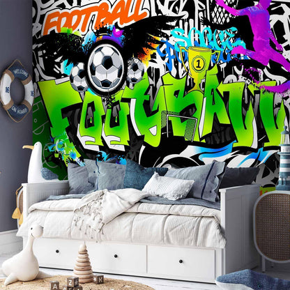 Fototapete - Football Graffiti