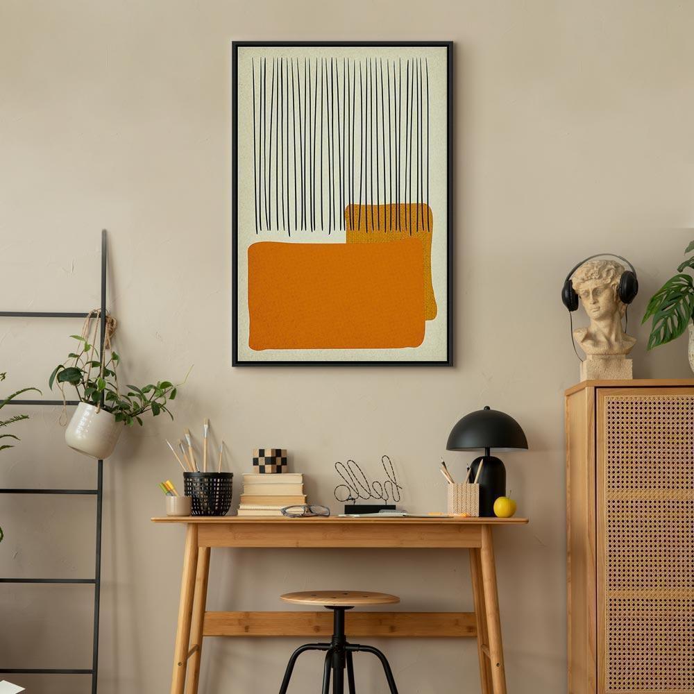 Leinwandbild - Rain on the Beach (1 Part) Vertical