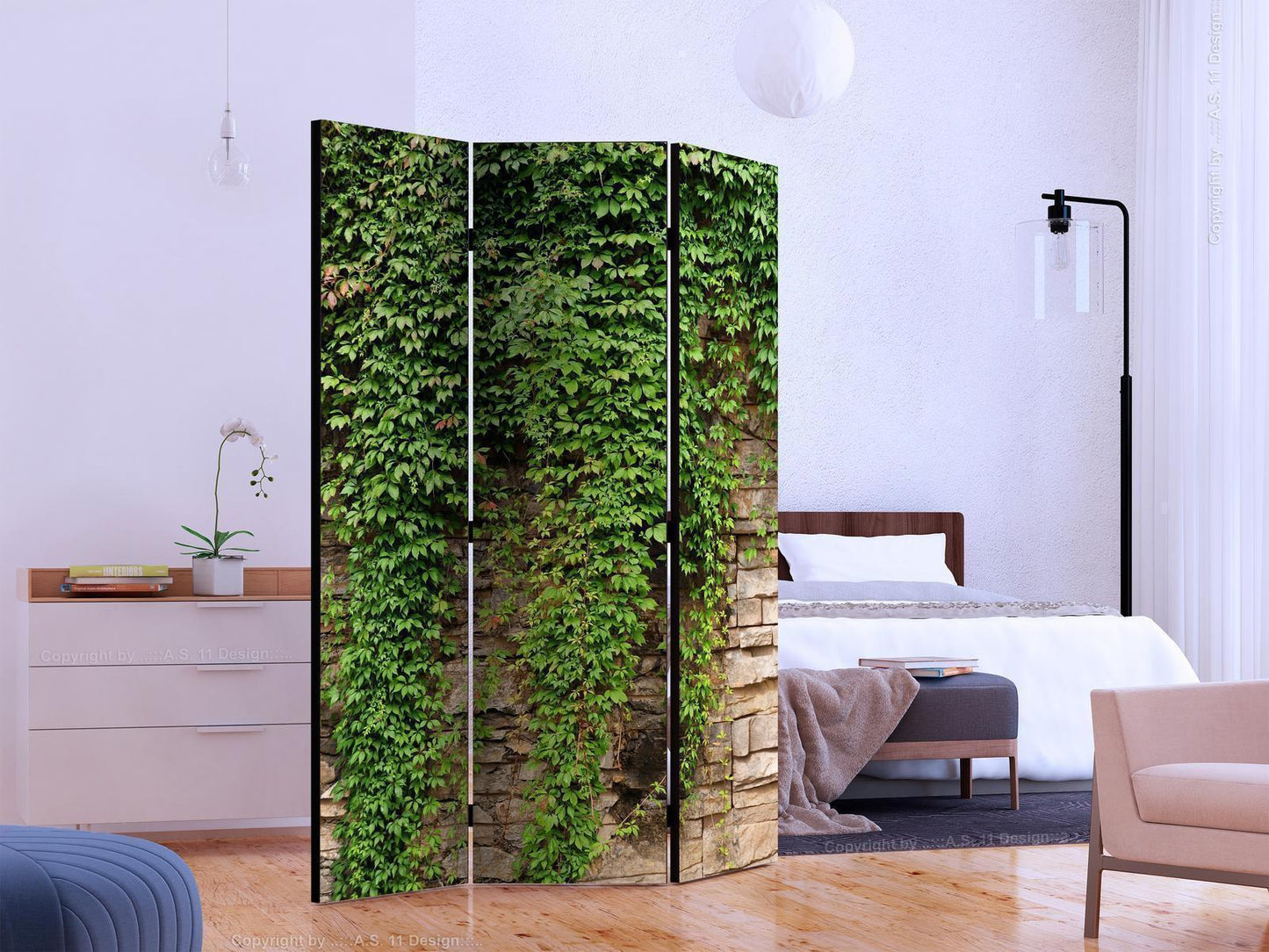 Paravent - Ivy wall Artgeist