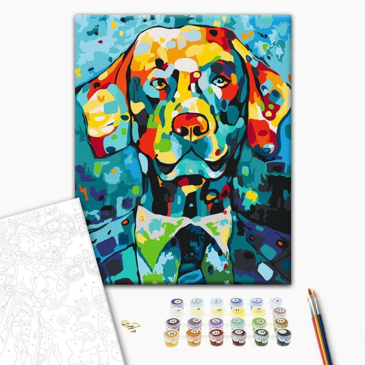 Malen nach Zahlen - Dog Portrait
