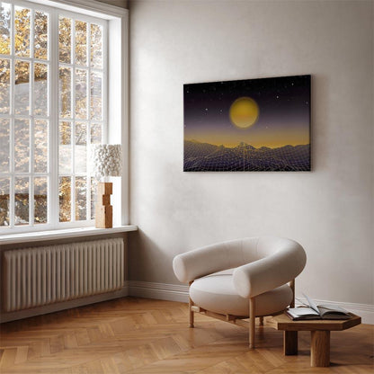 Leinwandbild - Futuristic landscape 3 (1 Part) Wide