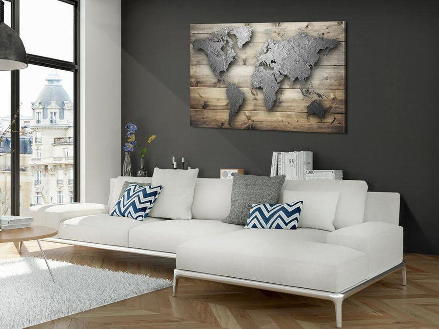 Leinwandbild - Silver World Artgeist