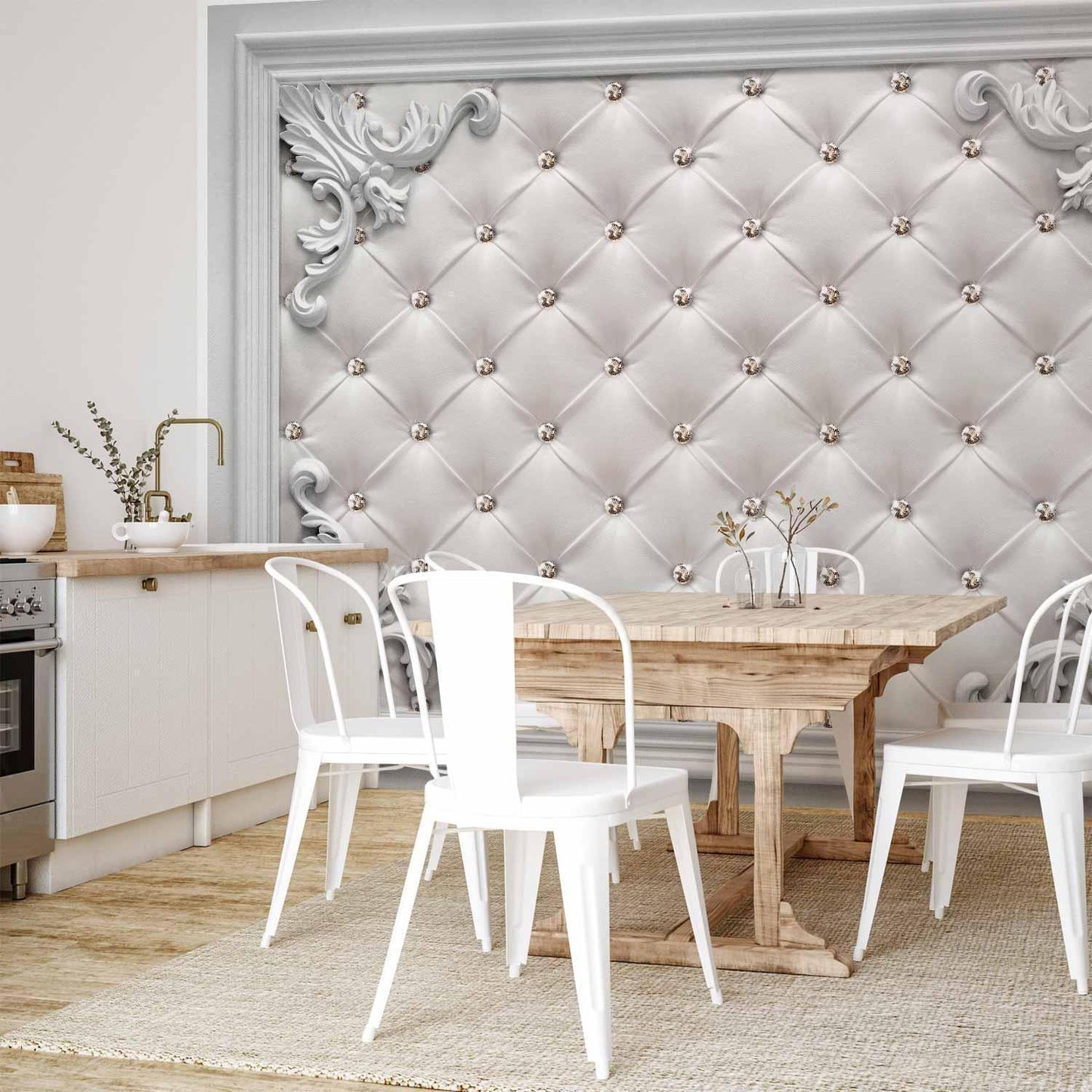 Fototapete - Quilted Leather