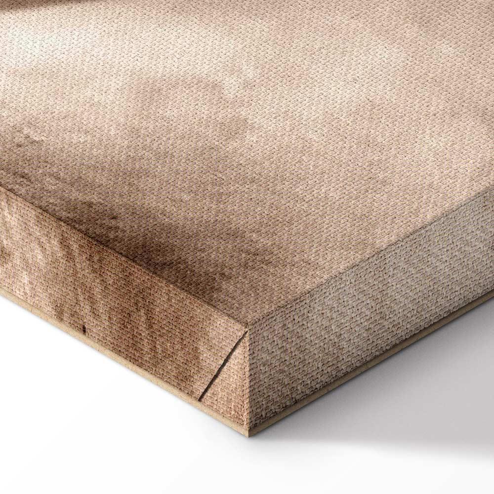 Leinwandbild - Moon and Statue (1 Part) Vertical