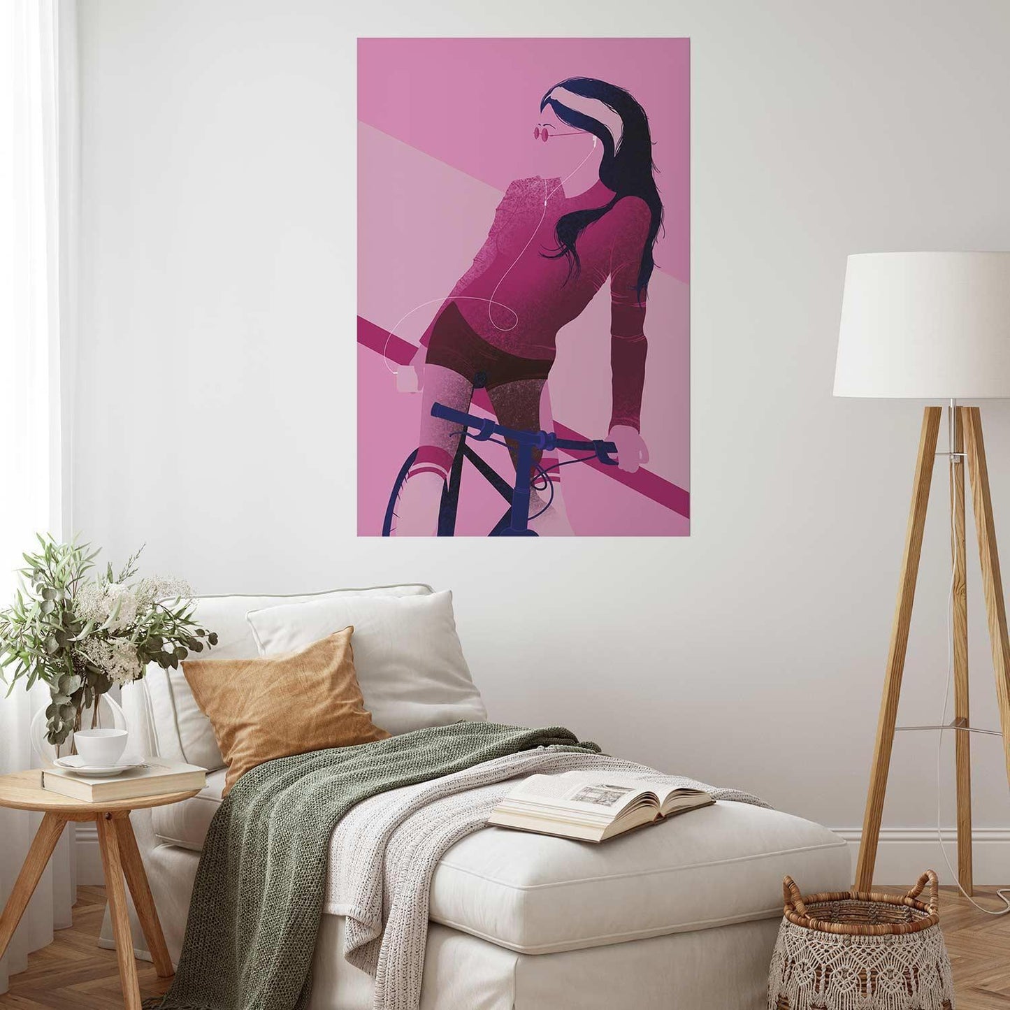 Poster - Woman on a Bicycle Artgeist