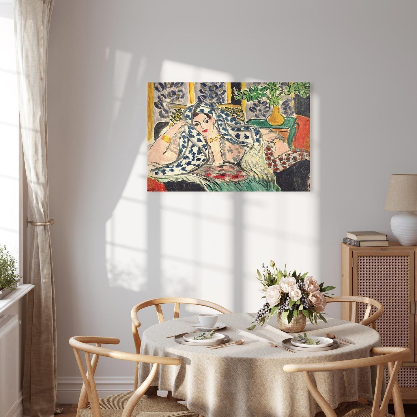 Leinwandbild - Henri Matisse – Odalisque at Fautenuil