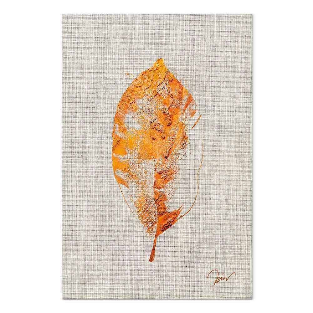 Leinwandbild - Golden Flora (1 Part) Vertical