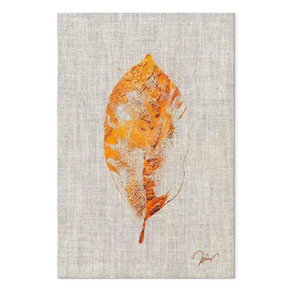 Leinwandbild - Golden Flora (1 Part) Vertical