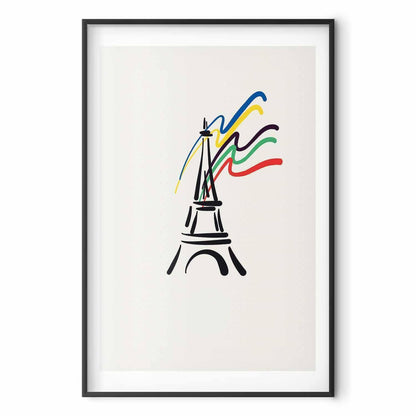 Poster - Eiffel Tower and Colors