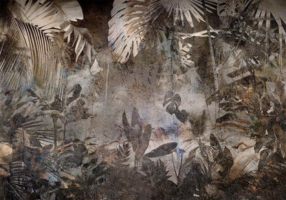 Fototapete „Mysterious Jungle“ – Tiefer Regenwald mit mystischer Ausstrahlung
