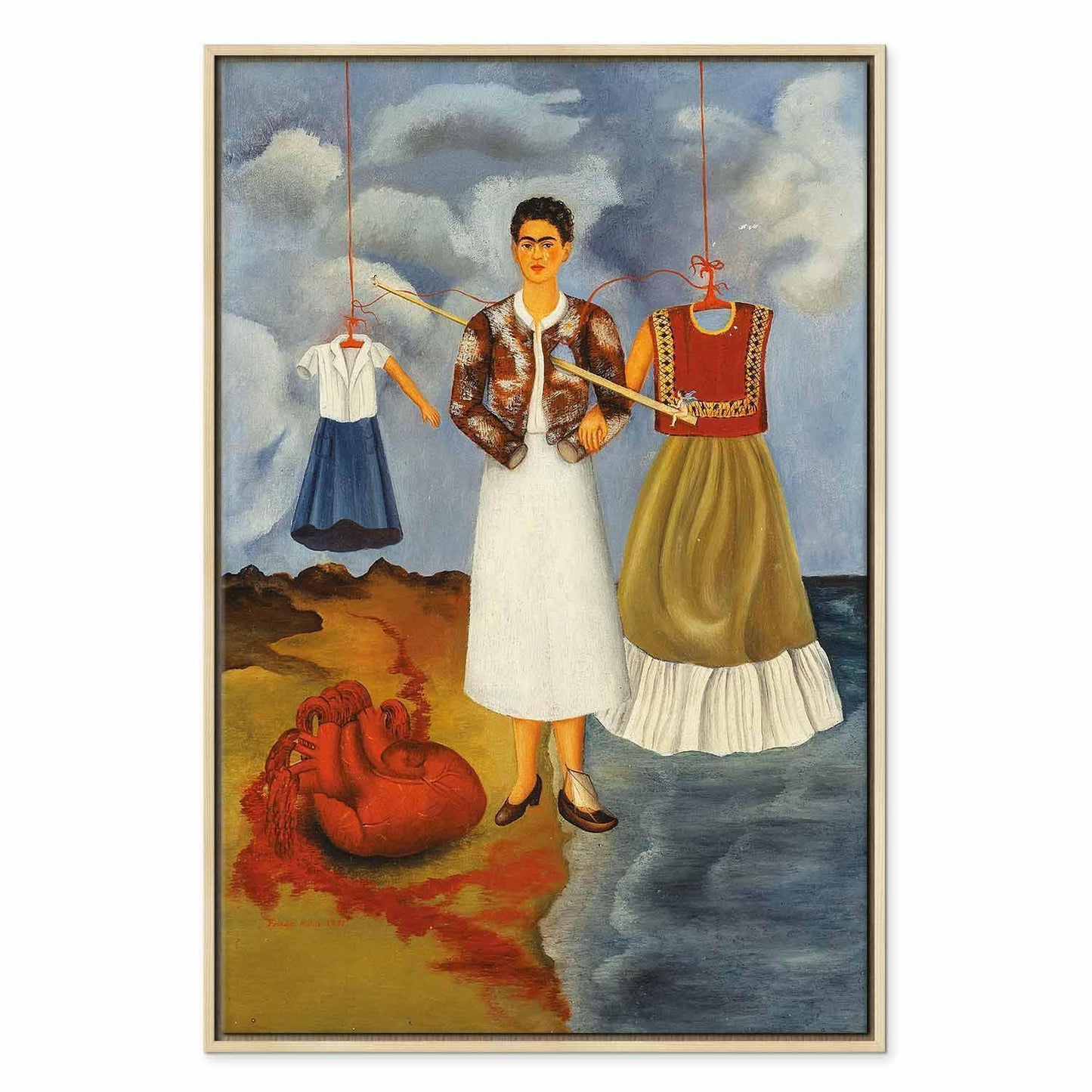 Leinwandbild - Frida Kahlo – Memory (The Heart)