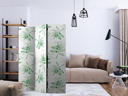 Paravent Aquarell Äste - 3-teiliger Premium Raumteiler