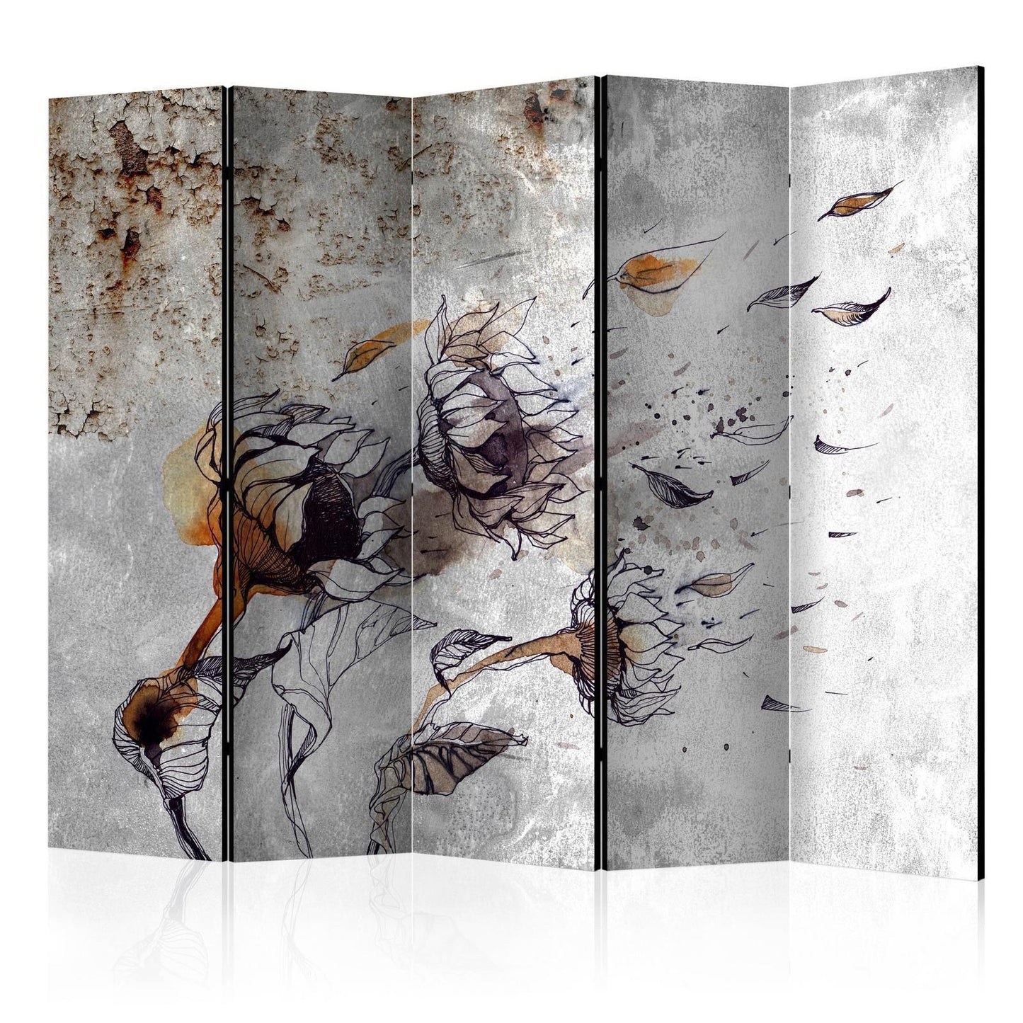 Paravent - Recall sunflowers II Artgeist