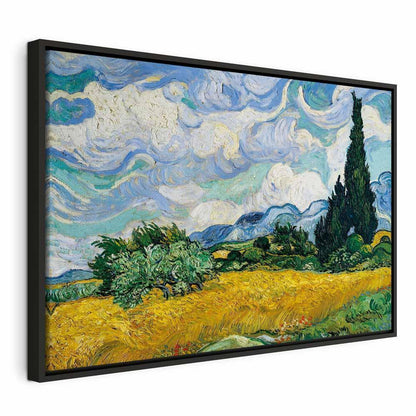 Leinwandbild - Vincent Van Gogh – Wheat Field with Cypresses