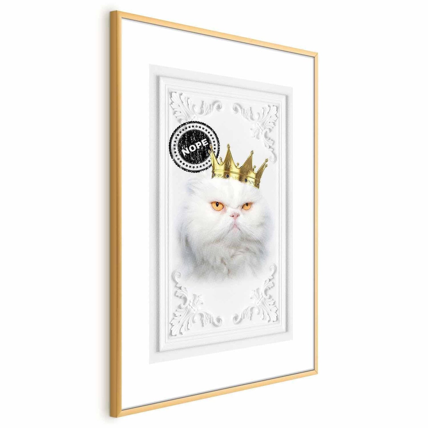 Poster - Cat King Artgeist