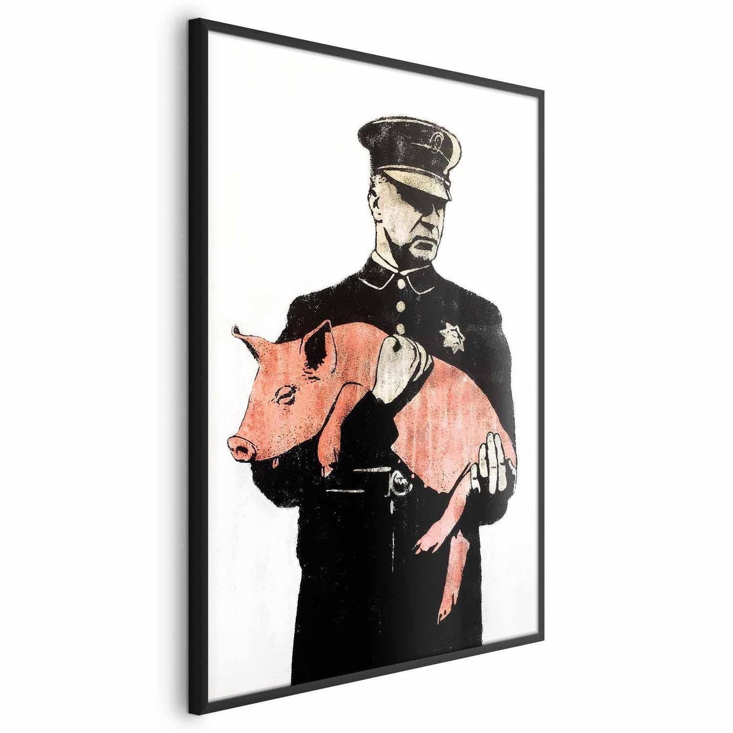 Poster Polizei-Schwein – Humorvoll & originell illustriert