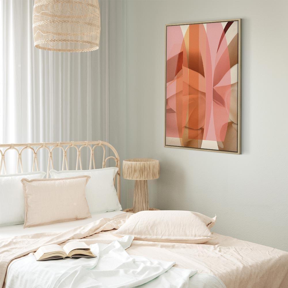 Leinwandbild - Floral Kaleidoscope (1 Part) Vertical