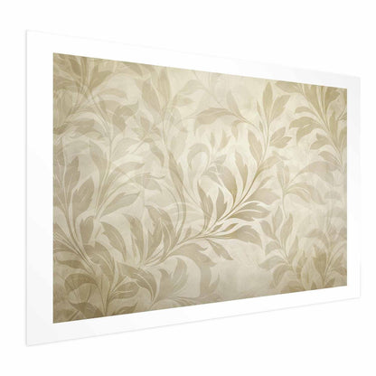 Poster - Sand-colored Leaves and Vines Artgeist