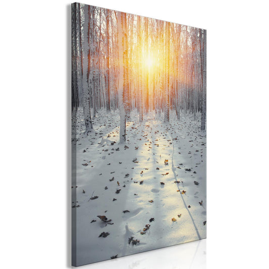 Leinwandbild - Winter Afternoon (1 Part) Vertical Artgeist