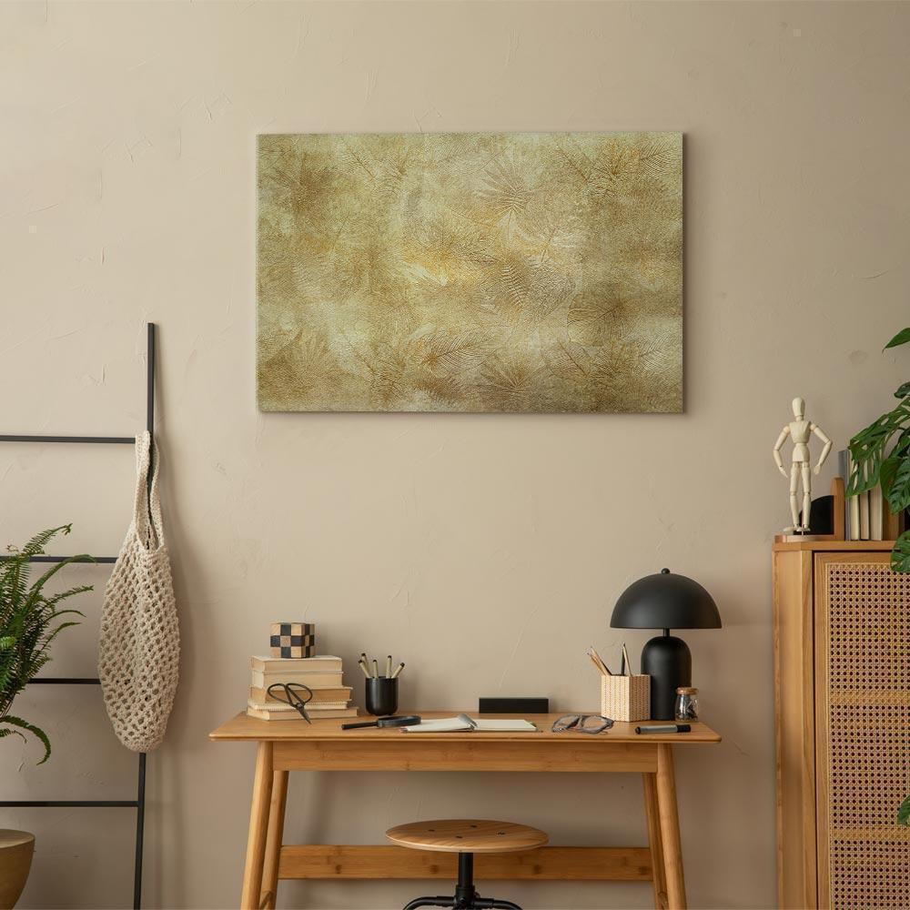 Leinwandbild - Vintage Leaves (1 Part) Wide