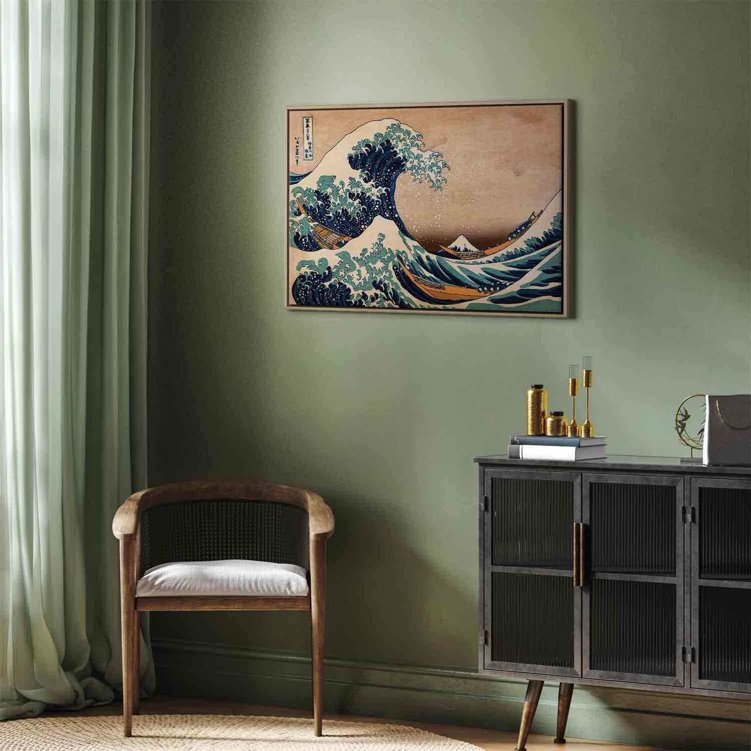 Leinwandbild - The Great Wave off Kanagawa (Reproduction) Artgeist