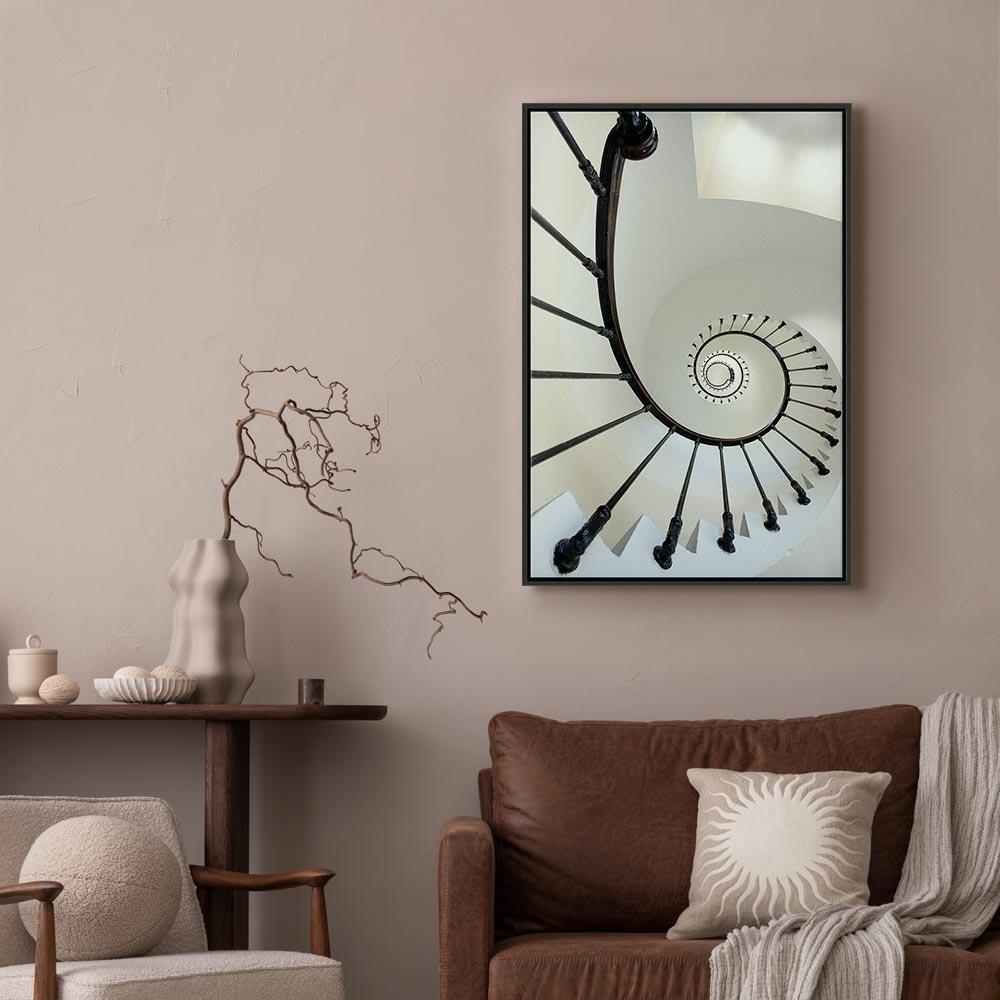 Leinwandbild - Endless Stairs (1 Part) Vertical