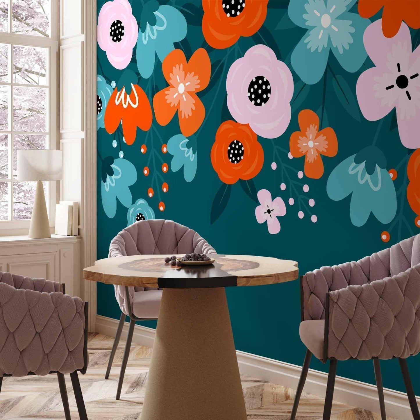 Fototapete - Colorful Bloom - Third Variant