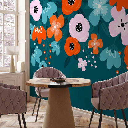 Fototapete - Colorful Bloom - Third Variant