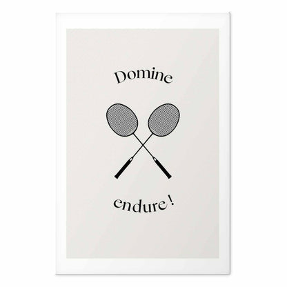 Poster - Summer Games - Badminton Rackets on a White Background