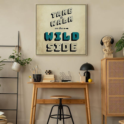 Leinwandbild - Take Walk on the Wild Side (1 Part) Square