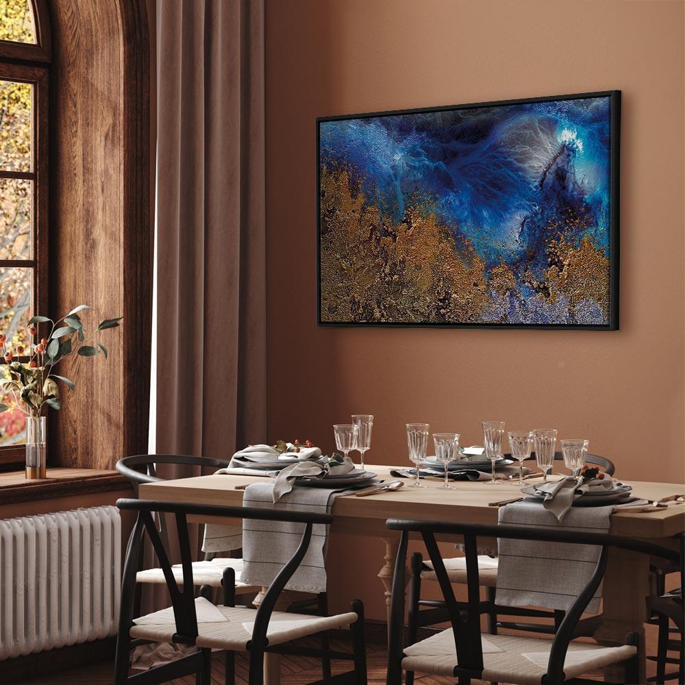 Leinwandbild - Gold of the Ocean (1 Part) Wide