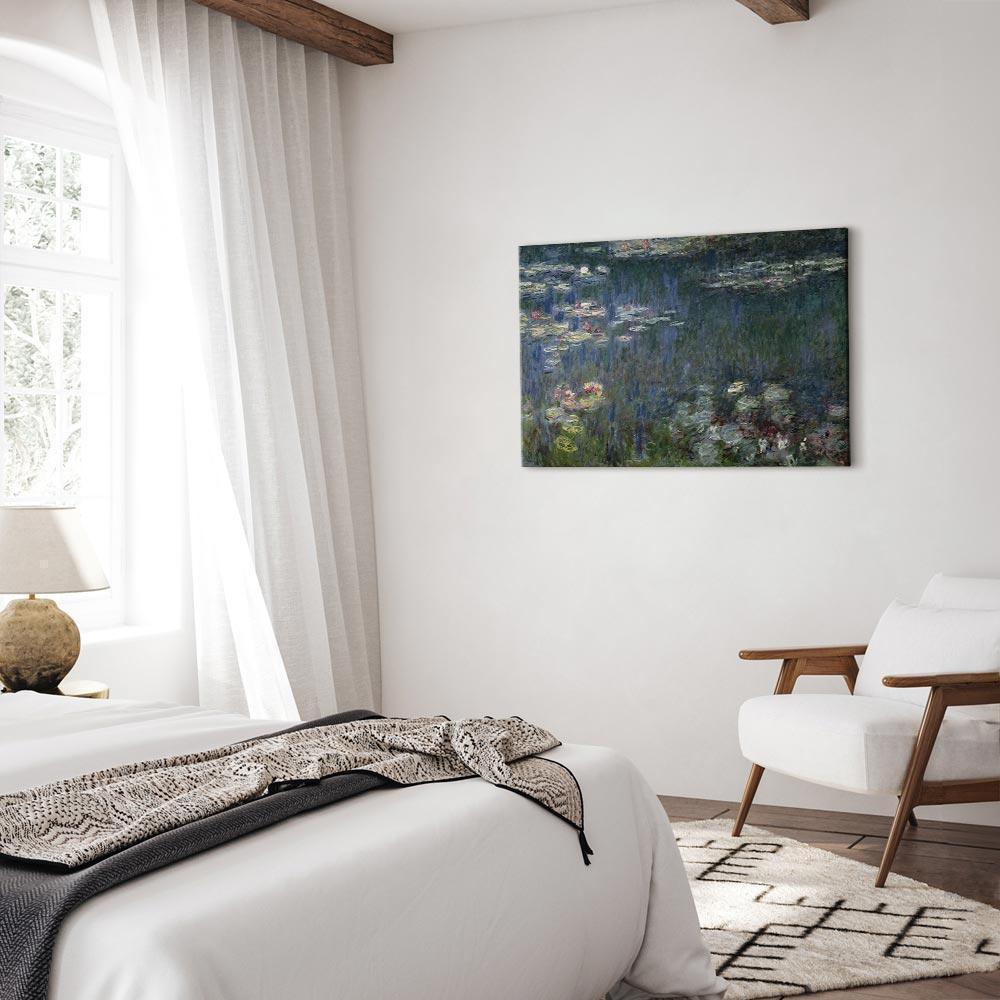 Leinwandbild - Claude Monet – Waterlilies: Green Reflections