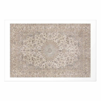 Poster - Sand Carpet - Worn Persian Rug with Rich Ornamental Motifs