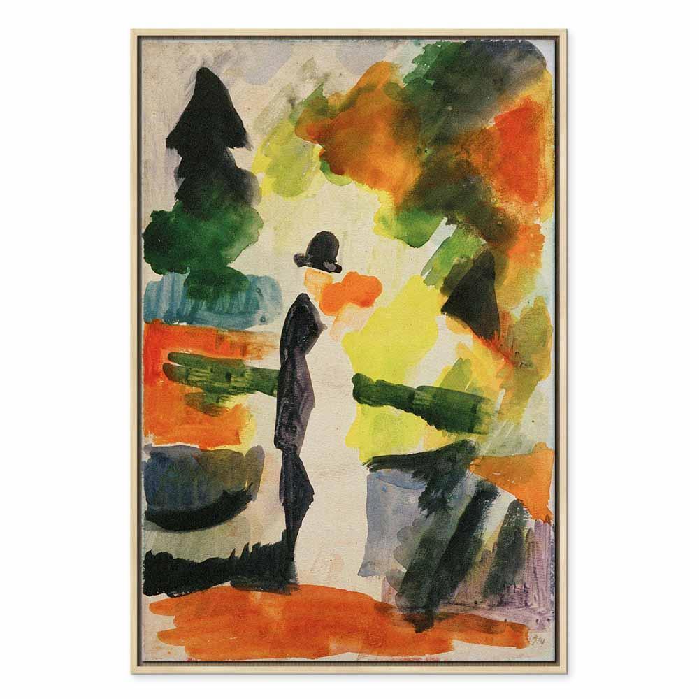 Leinwandbild - August Macke – Paar im Park