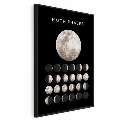 Leinwandbild - Moon Phases (1 Part) Vertical