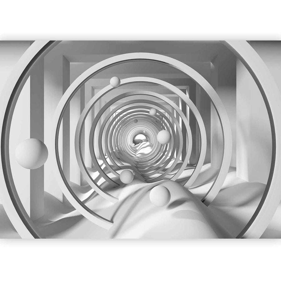 Fototapete „Geometrische Tiefe“ – 3D-Effekt für moderne Räume