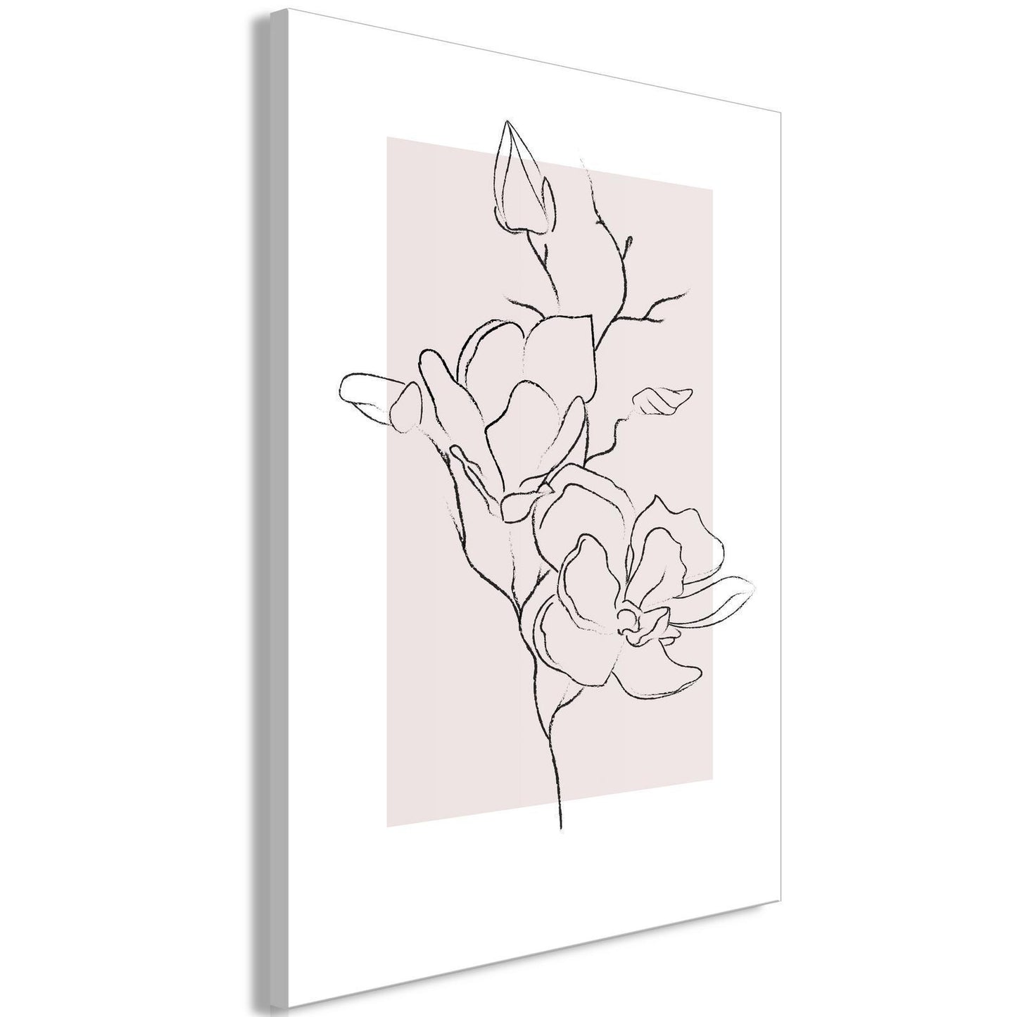 Wandbild Magnolie Creme – Elegante Blütenkunst auf Leinwand