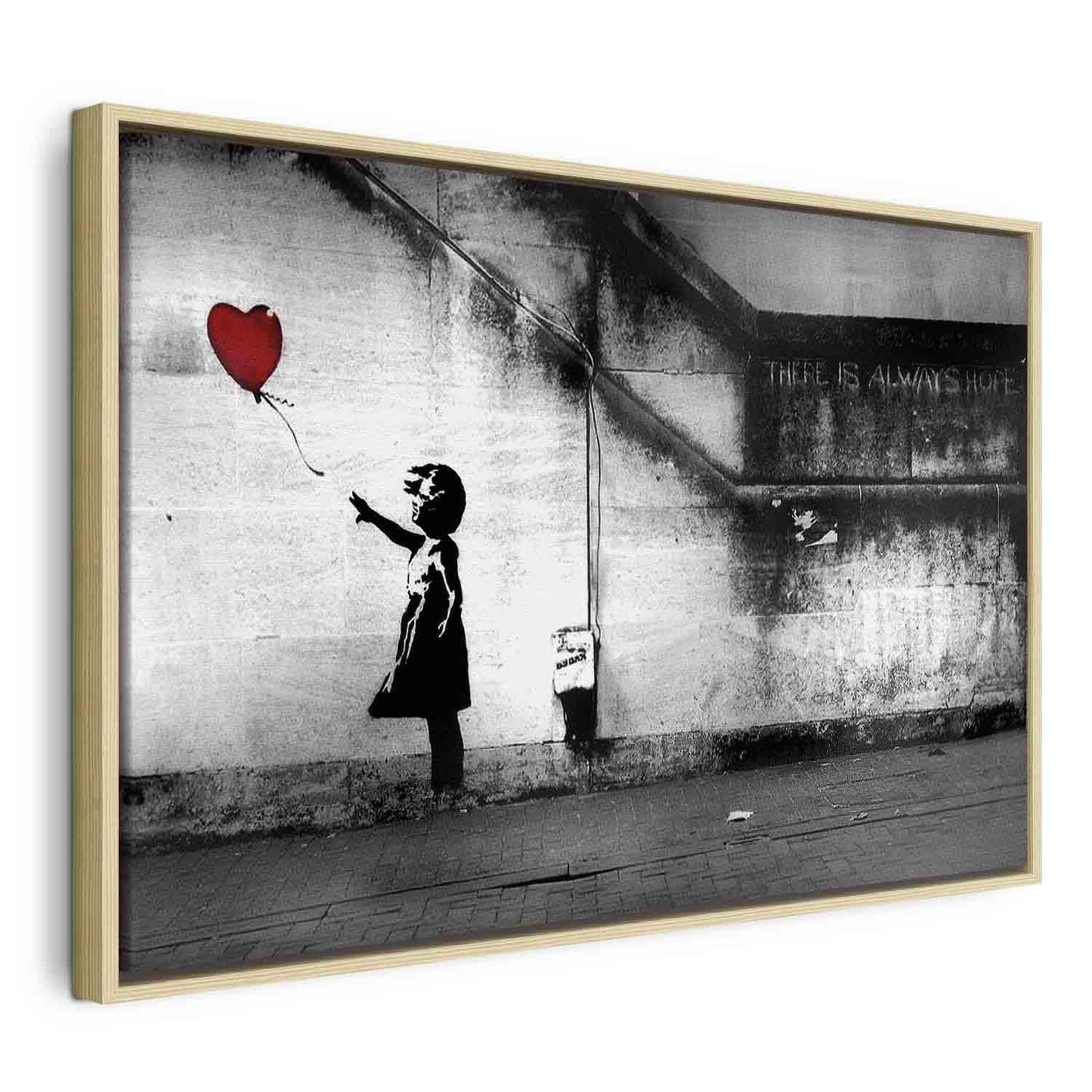 Leinwandbild - hope (Banksy) Artgeist