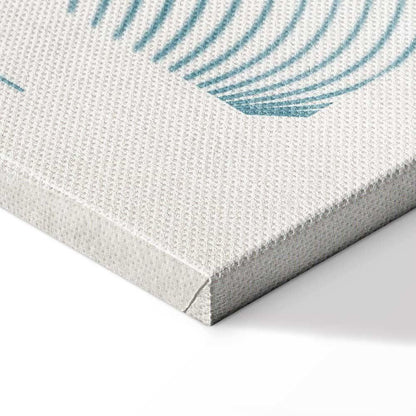 Leinwandbild - Simple Blue (1 Part) Vertical