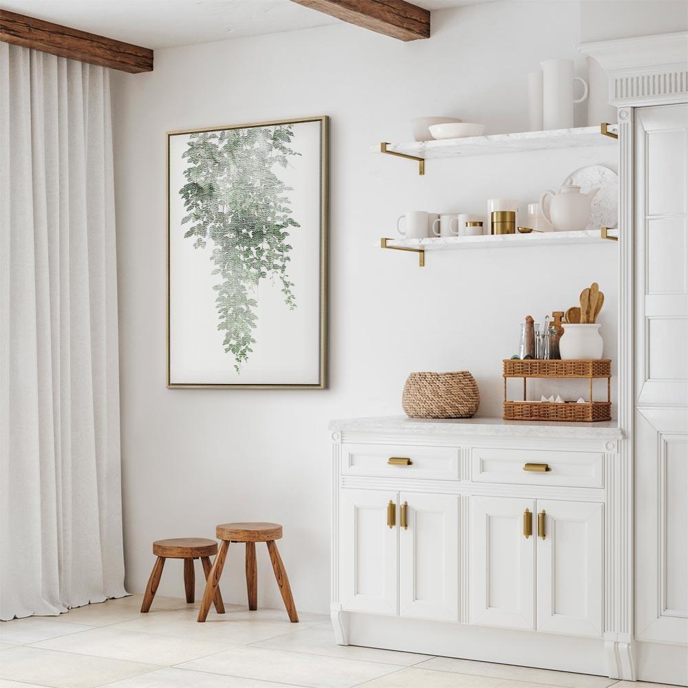 Leinwandbild - Green Cascade (1 Part) Vertical