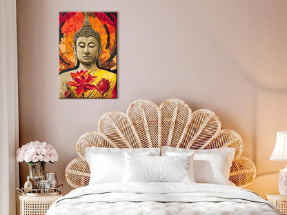 Malen nach Zahlen - Fiery Buddha