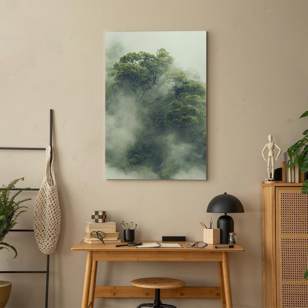 Leinwandbild - Foggy Amazon (1 Part) Vertical