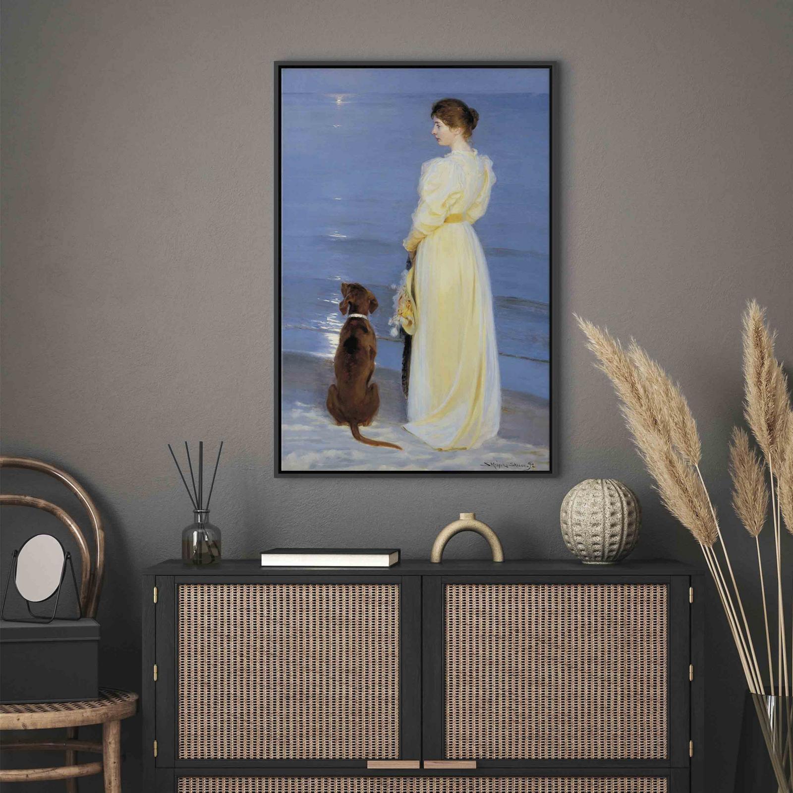 Leinwandbild - Summer Evening in Skagen Artgeist